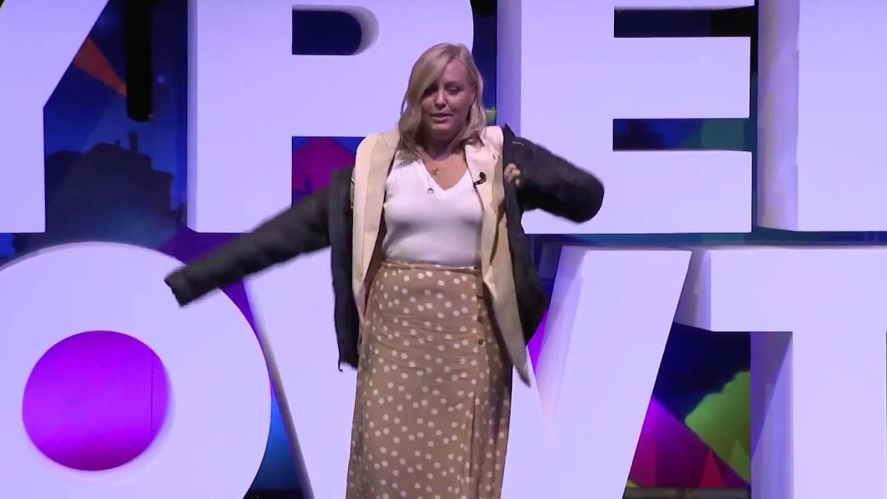 Charlotte Pearce delivering her Hypergrowth 2019 keynote